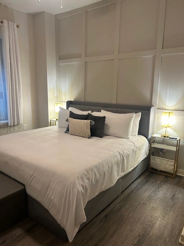 Pristine Airbnb bedroom ready for guests in Tennessee