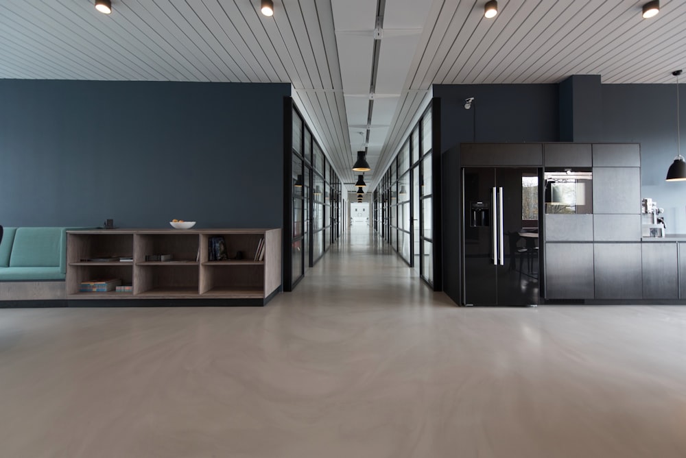 Clean modern office space